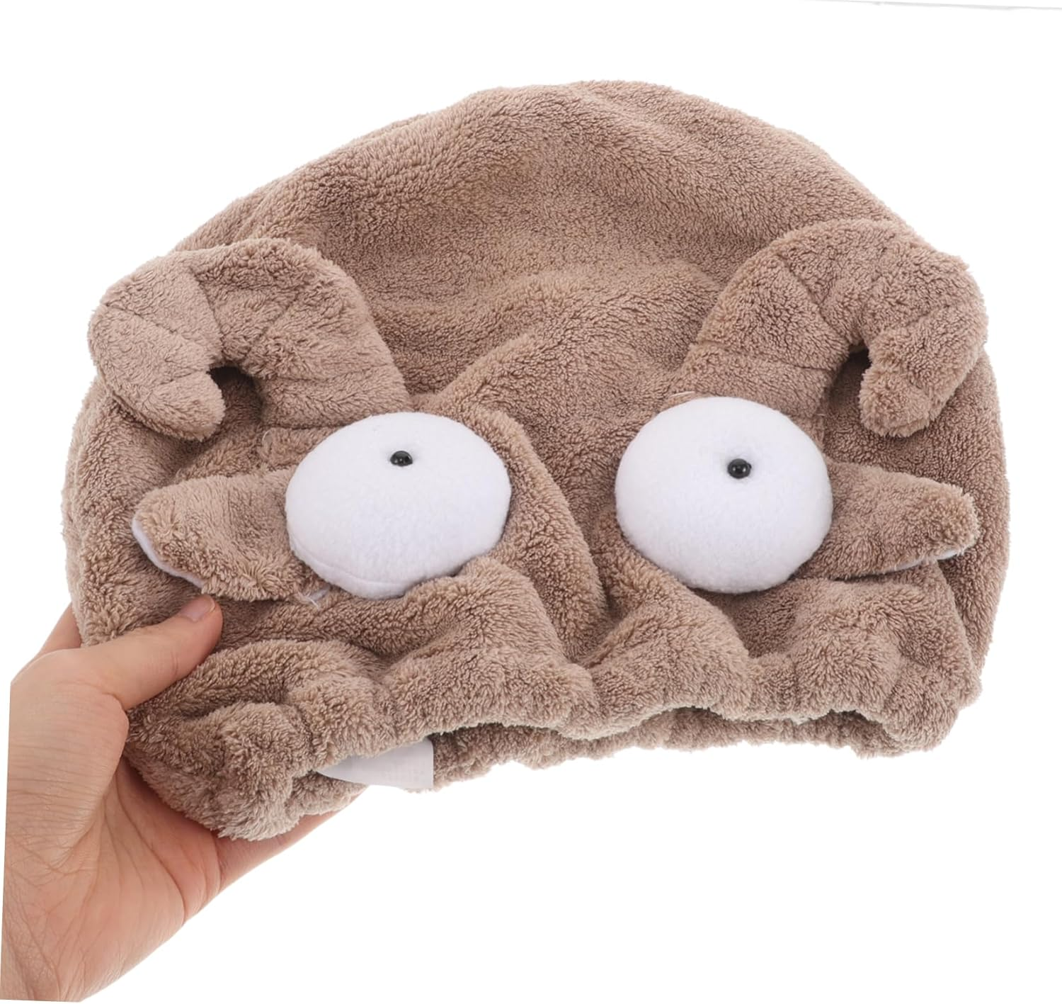 Ipetboom Dry Hair Cap Washing Headscarf for Women and Girls Quick Drying Absorbent Hair Towel Wrap Cartoon Sheep Shape Fleece for Bathing and Spa image number 6
