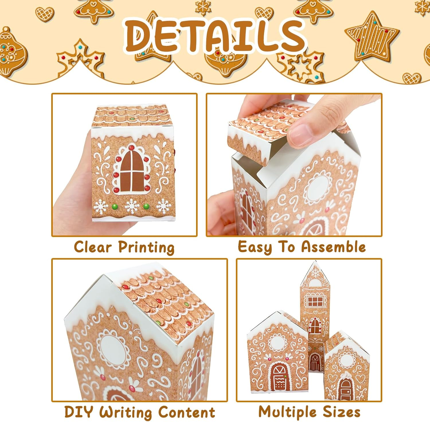 Christmas Advent Calendars 2024, Cardboard Treasure Boxes with 1-24 Number Stickers Christmas Countdown Calendar for Kids Xmas Holiday Chrismas Decorations image number 1