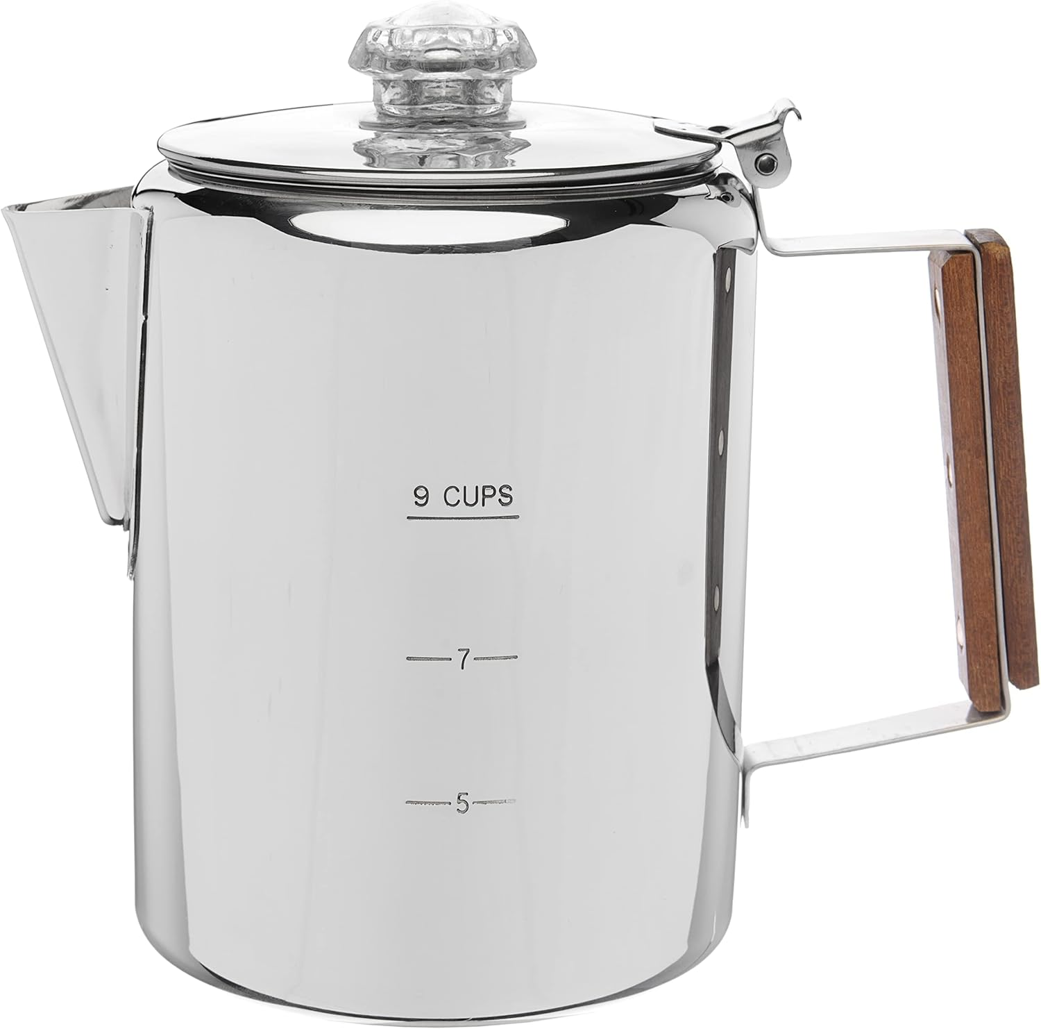COLETTI Bozeman Camping Coffee Pot &ndash; Coffee Percolator &ndash; Percolator Coffee Pot for Campfire or Stove Top Coffee Making &ndash; 9 CUP