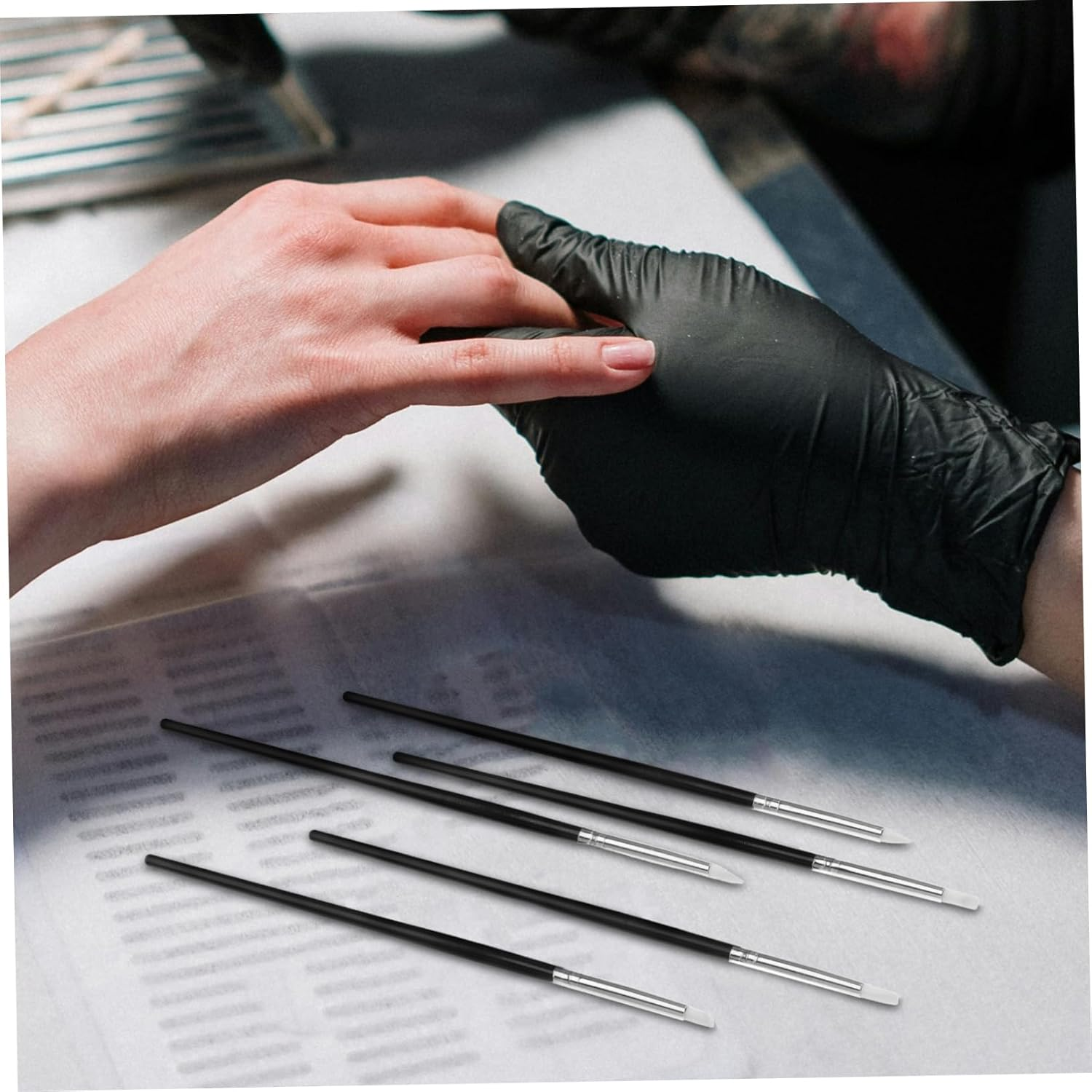 Minkissy Professional Nail Art Pen Set 15Pcs Manicure Kit Silicone Embossing Pen Nail Design Tools for Women