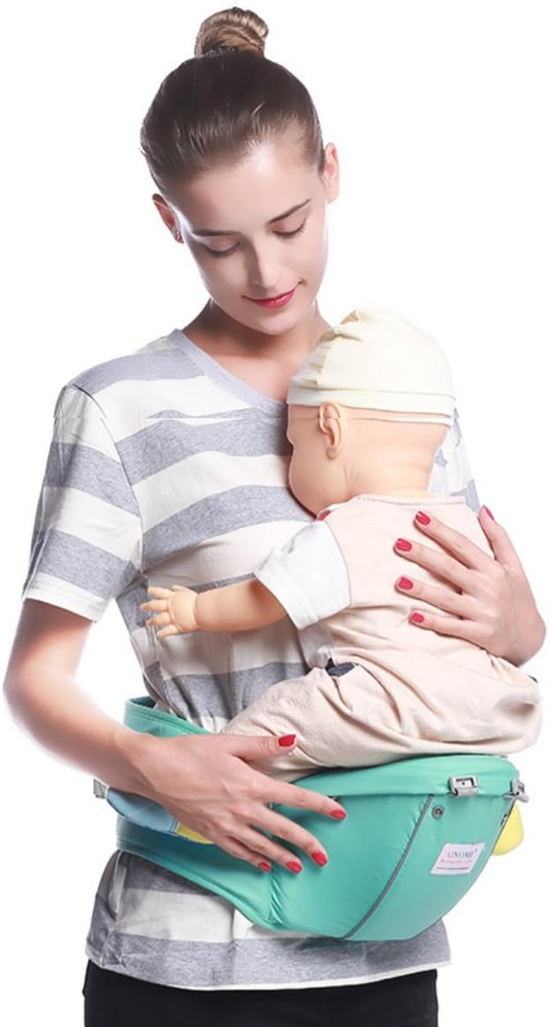 Baby Carrier with Hip Seat for All Season,Soft Waist Hip Seat Belt Carrier for Infant Baby 0-3 Years -Green image number 1