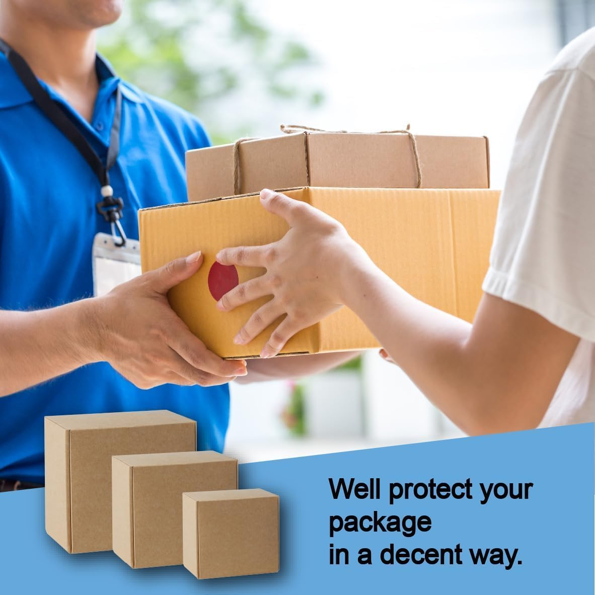 25 Pack Small Shipping Boxes - 9X6X2 Inch Kraft Corrugated Packaging for Jewelry, Gifts, Christmas or Bridal Proposal