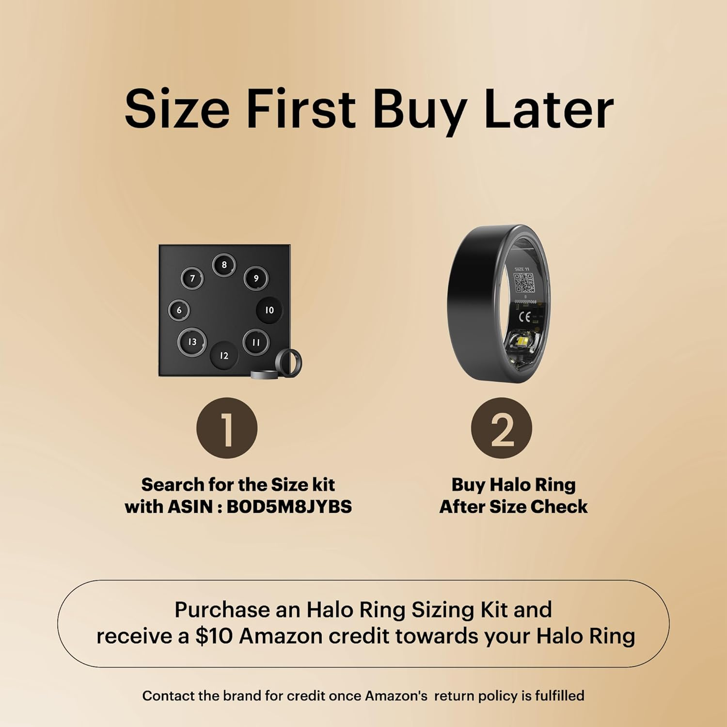 Halo Ring - Our Most Comprehensive Smart Health Ring, Men&rsquo;S and Women&rsquo;S Health, Fitness, Sleep image number 2