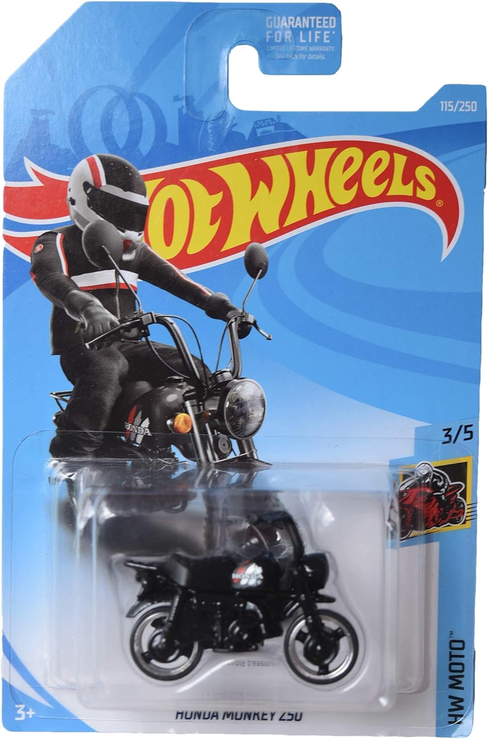 Hot Wheels Moto Series 3/5 Honda Monkey Z50 115/250, Black