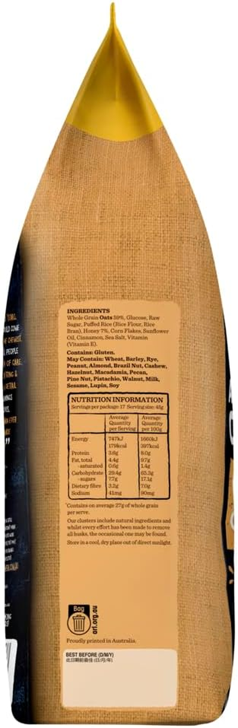 Carman'S Honey Crunch Clusters 800G image number 1