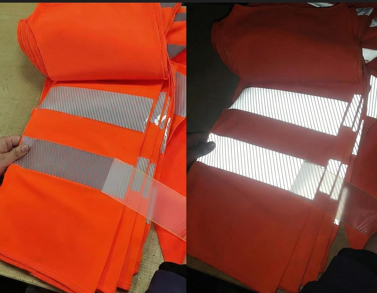 2" Safety Silver Reflective Iron on Fabric Clothing Tape Stripe Heat Transfer Vinyl Film M02, 2" X 33Ft image number 3