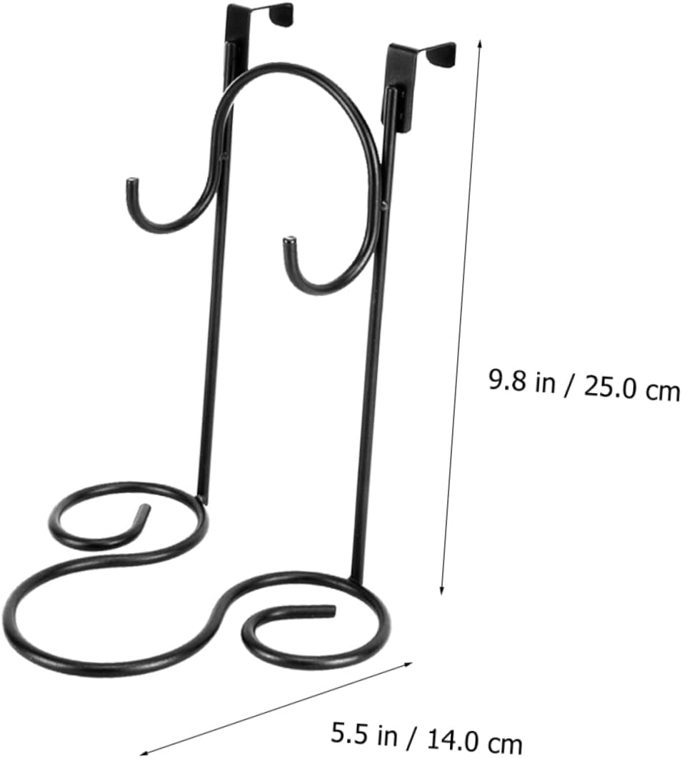 Strong Capacity Hair Dryer Rack Wall Mount Holder Bathroom Accessory Door Hanger Stylish image number 6