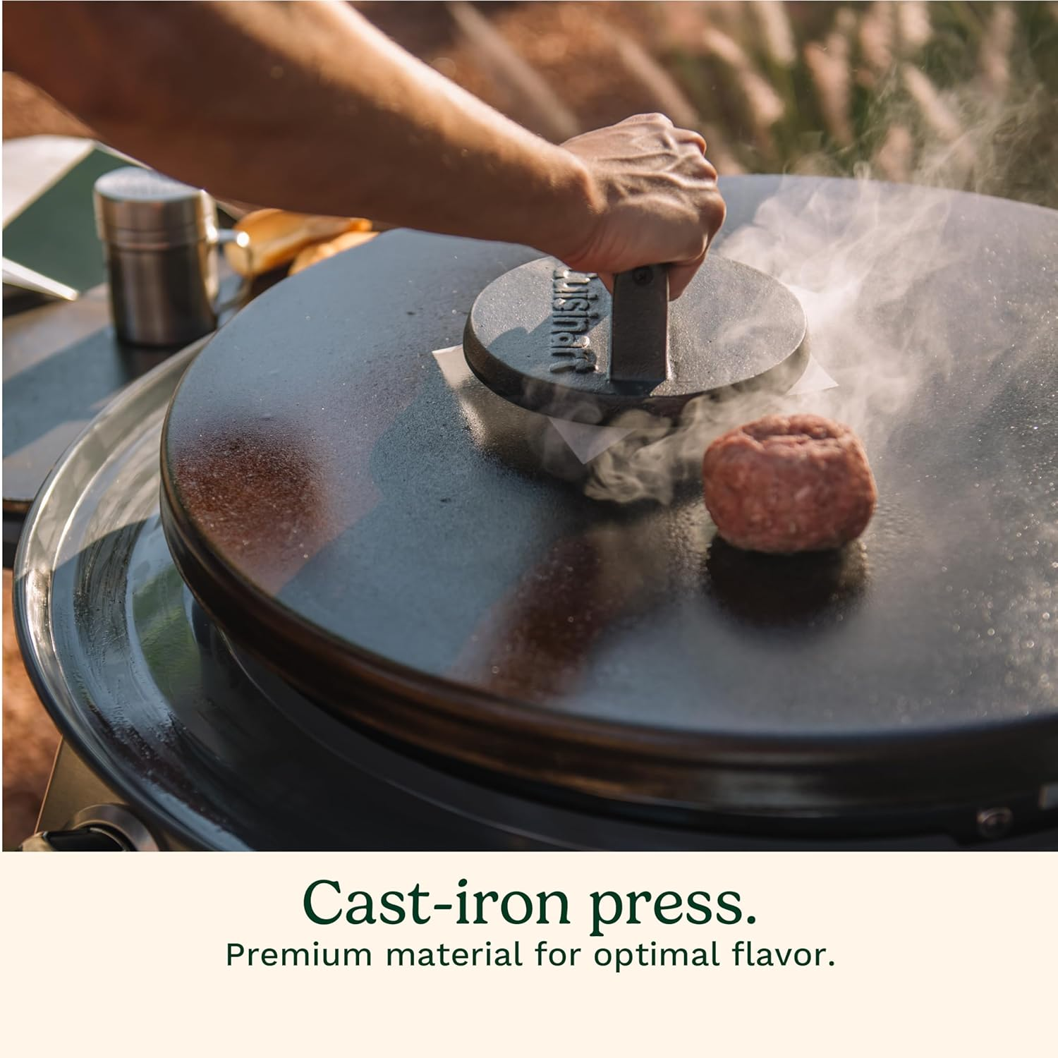 Cuisinart CSBK-400, Smashed Burger Kit, Cast Iron