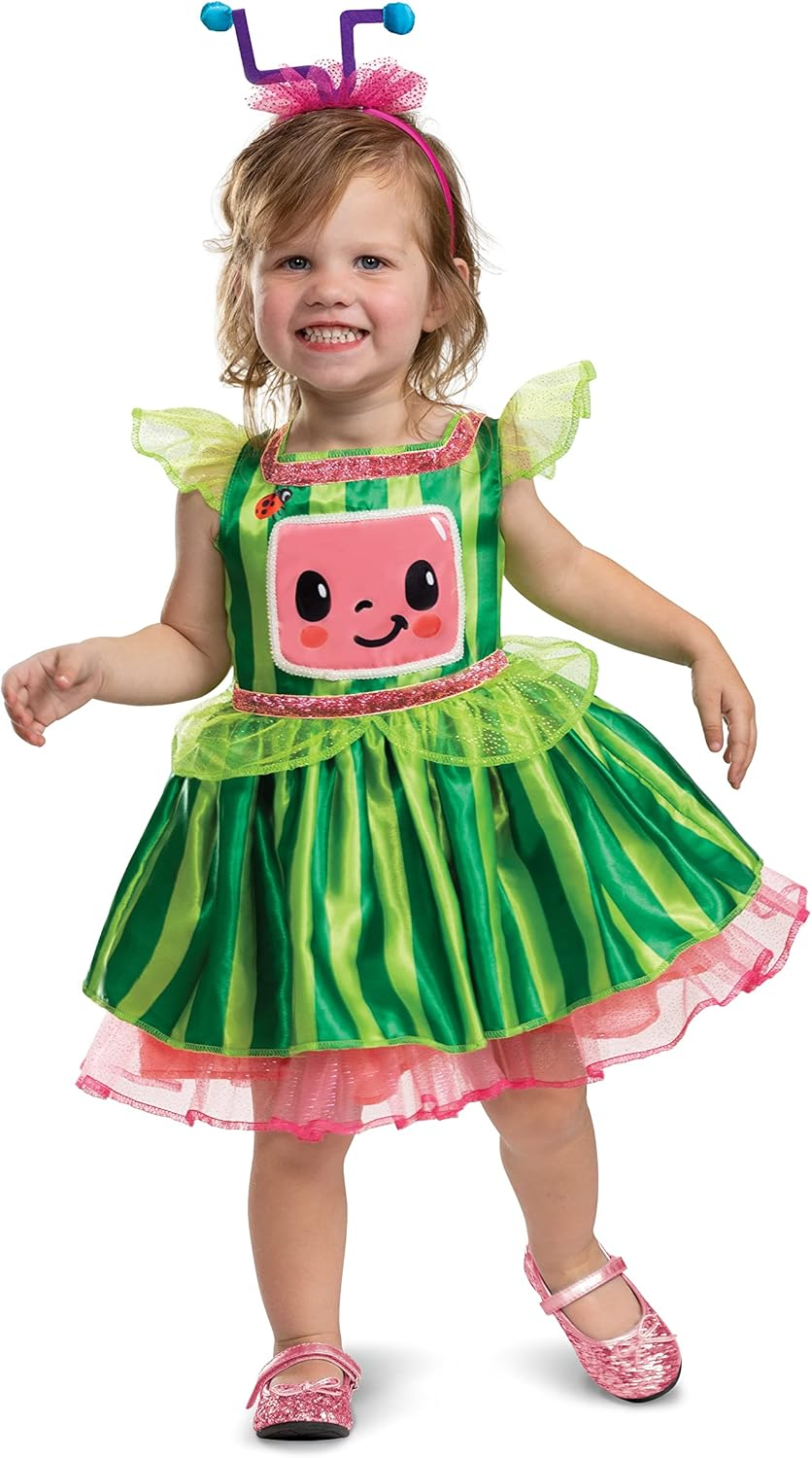 Disguise Cocomelon Dress, Official Cocomelon Costume Tutu Dress, Toddler Size (2T)