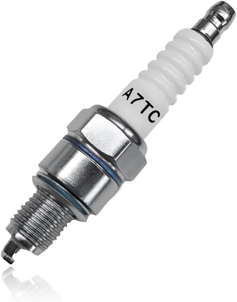 2PCS Spark Plug, A7TC Spark Plug for GY6 50Cc 70Cc 90Cc 110Cc 125Cc ATV Scooter Dirt Bike Moped Go Kart Racing Bike, Spark Plugs A7TC Compatible with C7HA C5HA PZ7HS S102F Z12
