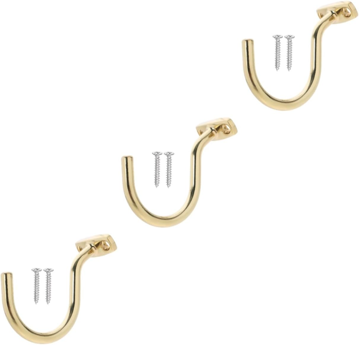 HANABASS 5Pcs Metal Pool Cue Rack Replaceable Billiard Hook for Snooker Table Wear-Resistant Pool Hook for Billiard Table Accessories