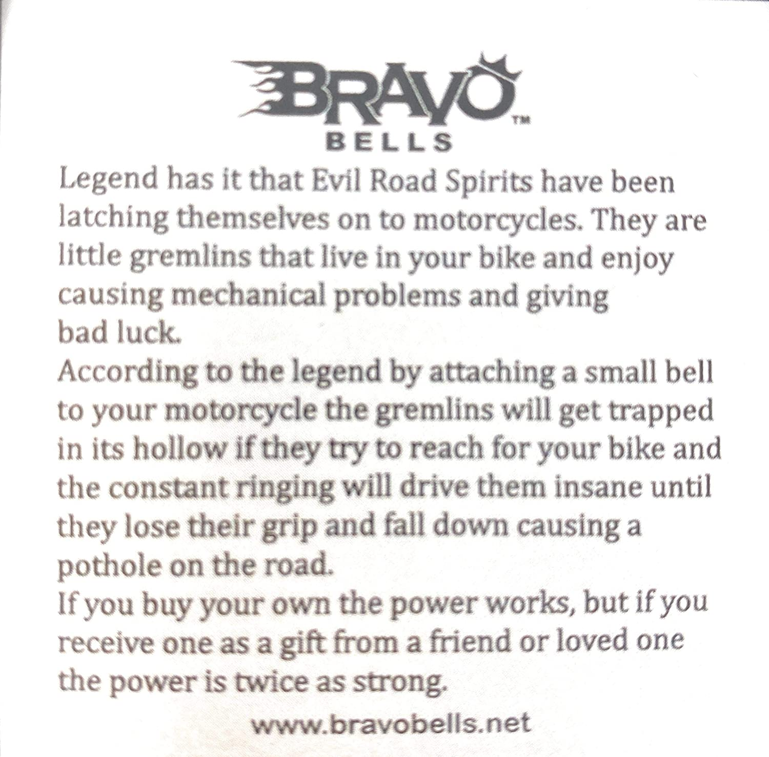 Bravo Bells Skull Dragon Bell - Biker Bell Accessory or Key Chain for Good Luck on the Road