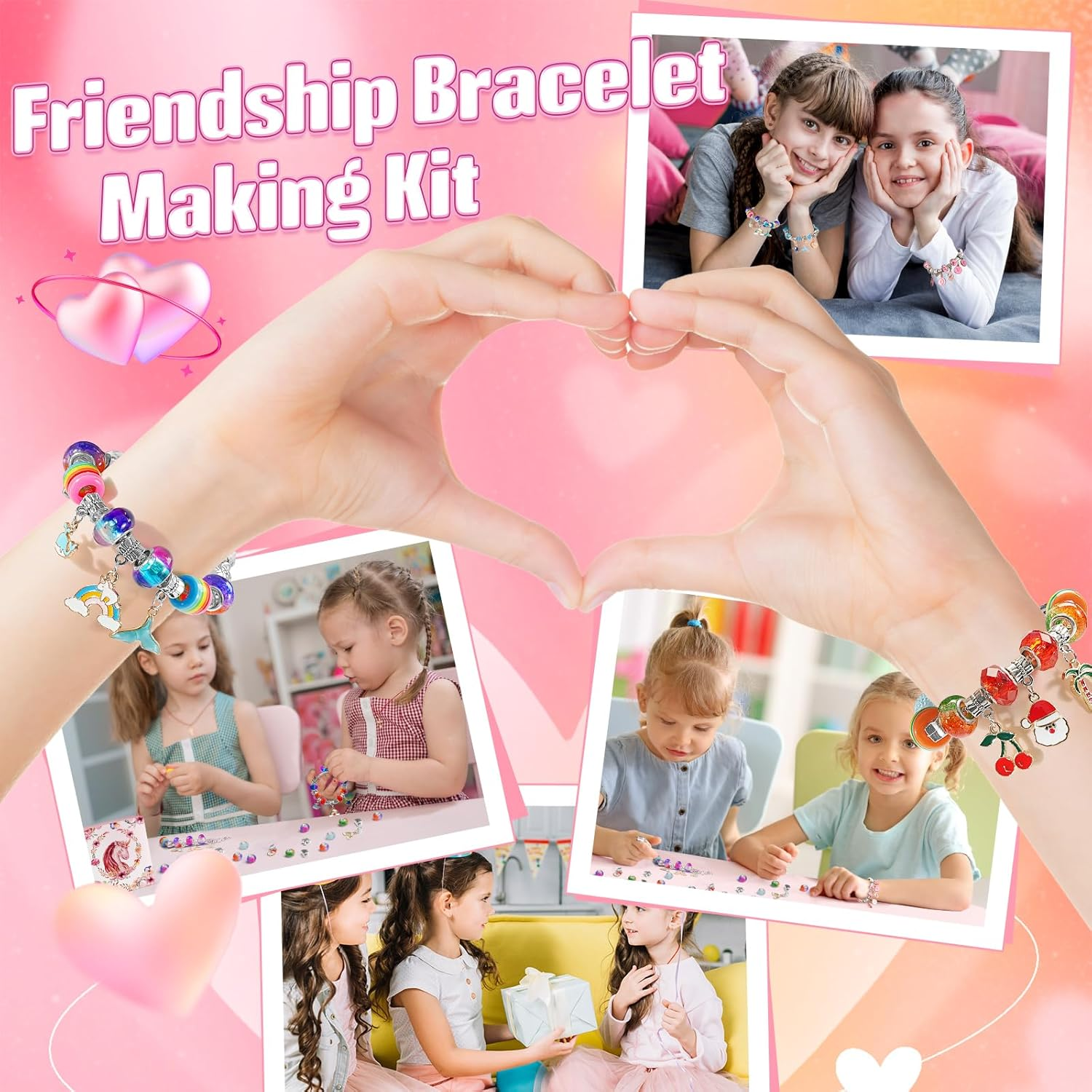 ZOOI Unicorn Gifts for Girls Gifts for 5-12 Year Old Girls, Gifts for Teenage Girls Gifts, Girls Birthday Presents, Charm Bracelet Making Kits for Girls, Jewellery Making Kit Arts and Crafts for Kids image number 3