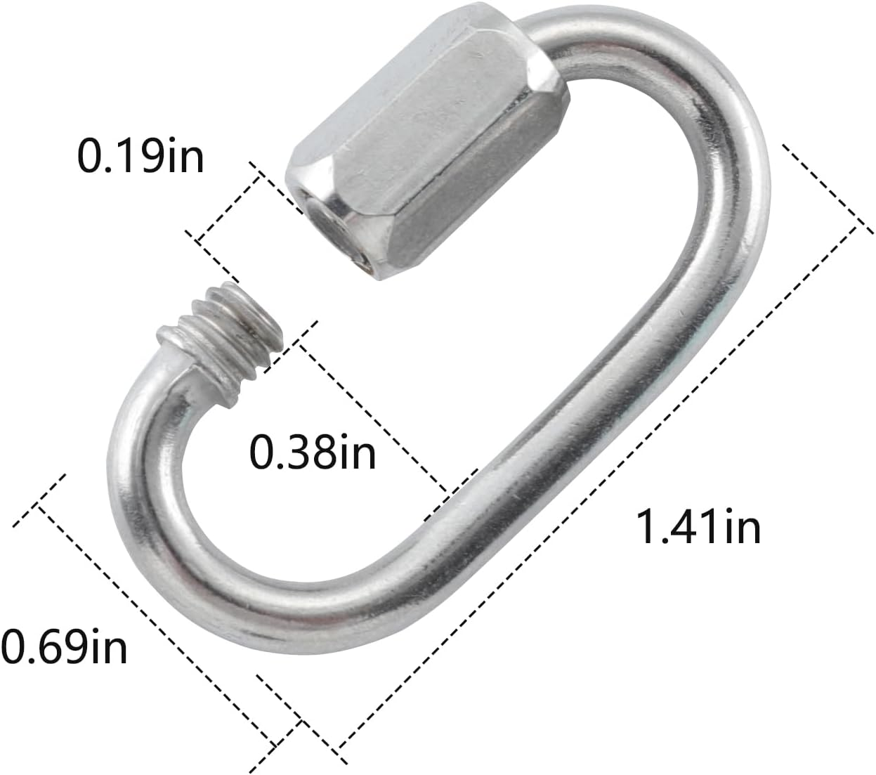 HOME MASTER HARDWARE 304 Stainless Steel Keychain Carabiner Clip Set for Backpack, Key Ring, Camping, Hiking Equipment image number 5