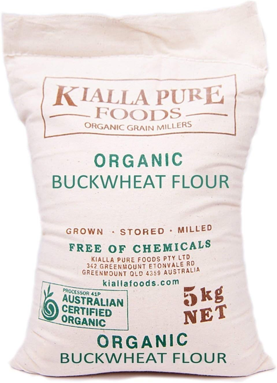 Kialla Organic Buckwheat Flour, 5 Kg