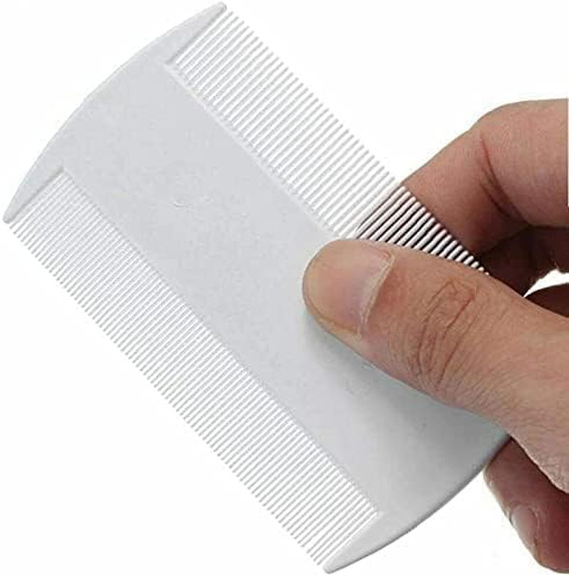5 Pieces Plastic Comb Removal Dandruff Hair Stain Flea Lice Combs Double Sided Fine Tooth Flea Hair Combs Hair Grooming Combs image number 3