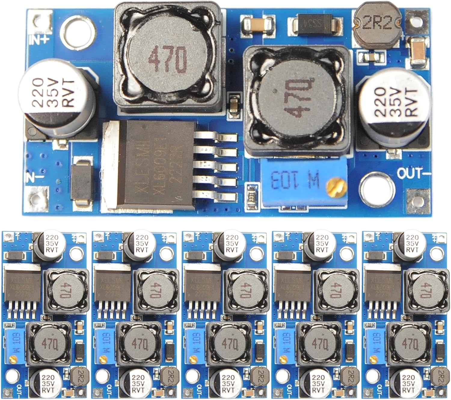 LM2596 DC-DC Buck Converter Module, Adjustable Step-Down Voltage Regulator 4.5V-40V to 3.3V-37V, High Efficiency Power Supply for Arduino, Raspberry Pi, and ESP32 Projects image number 6