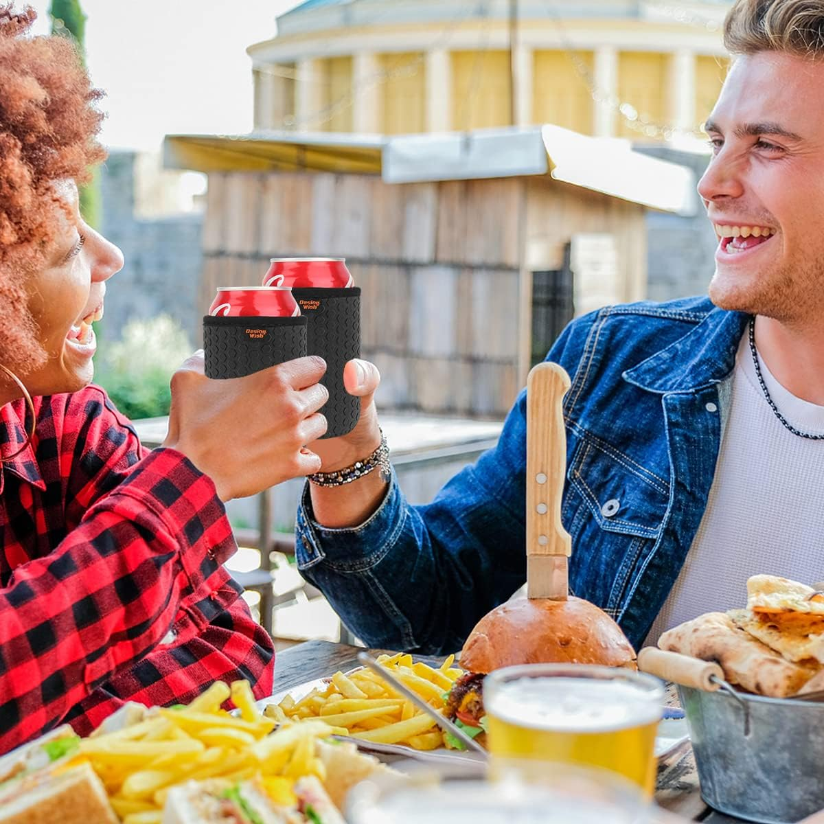 Desing Wish 3 Piece 12 Oz Standard Drink Cooler Set Can Cooler Neoprene Bottle Cooler Cuff Cooling Cuff for Outdoor on the Go Party Beer Bottle Beer Water Wine Cuff Cans Cooler image number 5