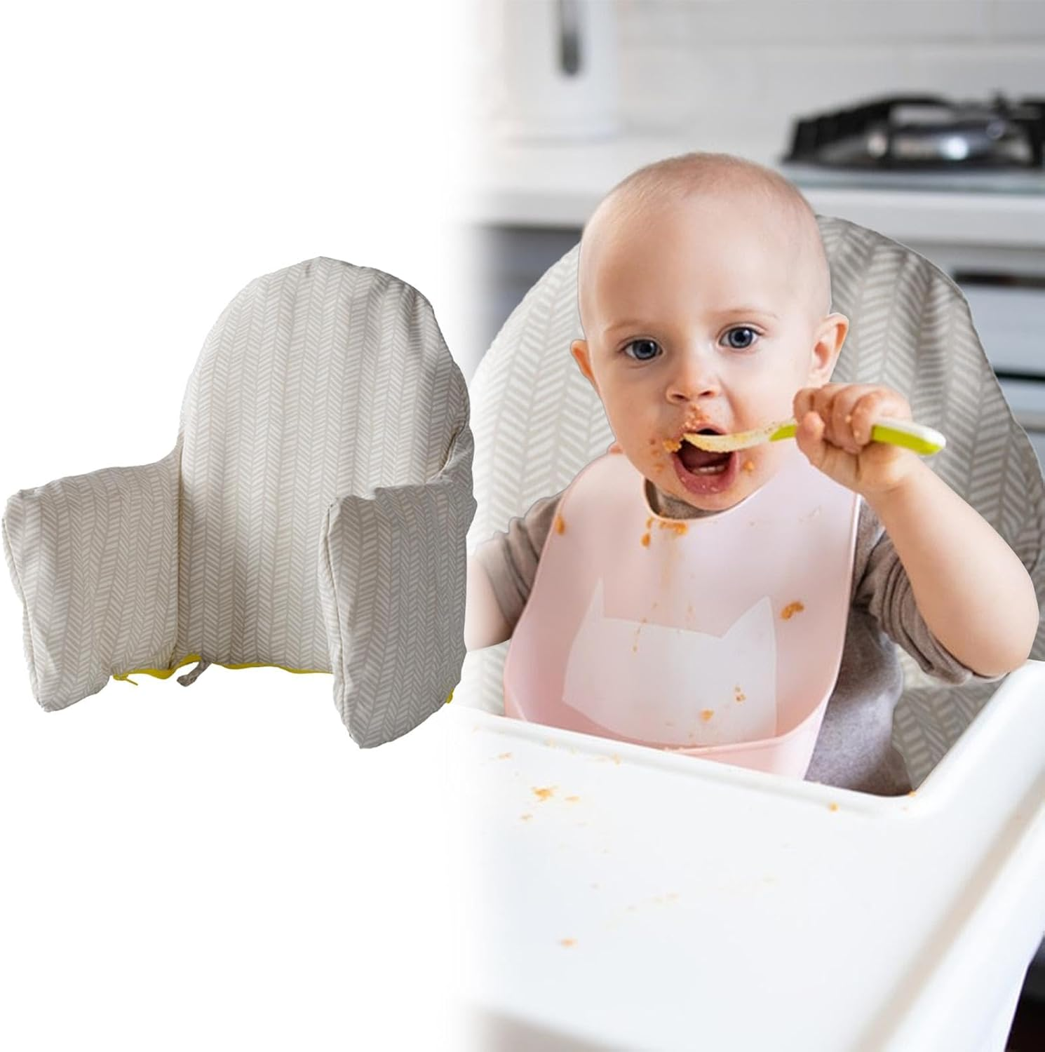 High Chair Insert | High Chair Cushion Insert | High Chair Insert, Washable High Chair Insert, High Chair Cushion, High Chair Liner, Reversible High Chair Insert, High Chair Seat image number 6