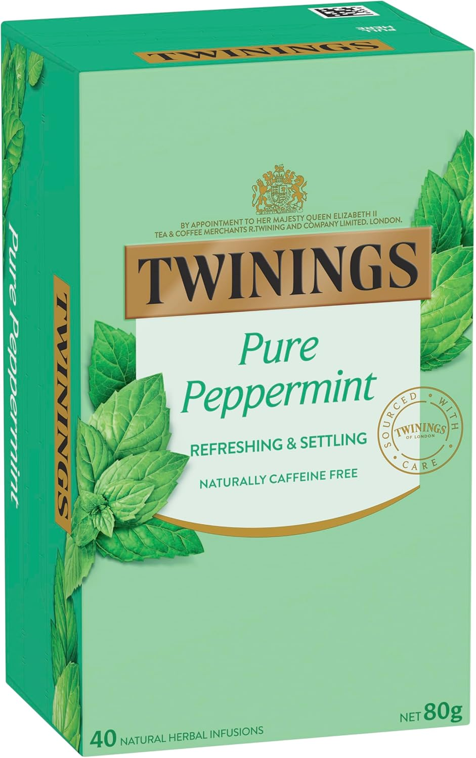 Twinings Pure Peppermint Tea Bags, 40 Tea Bags, Invigorating and Refreshing Herbal Tea, Made with Peppermint Leaves image number 2