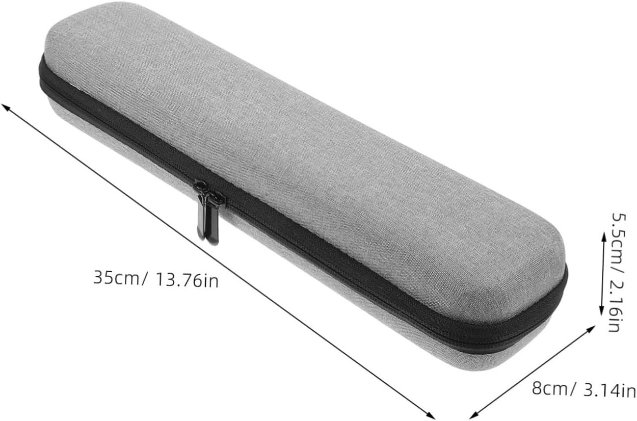 Healeved Curling Wand Storage Bag Hair Iron Hard Case Travel Pouch Hair Tool Organiser Eva Case image number 2