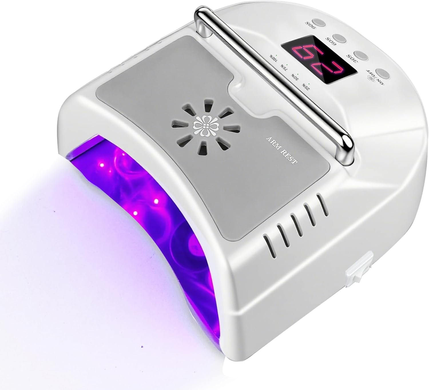 Cordless LED UV Nail Lamp,Professional Nail Dyer for Gel Nail, Nail Light for Acrylic Gel,Curling Lamp for Beauty Salon (White) image number 3
