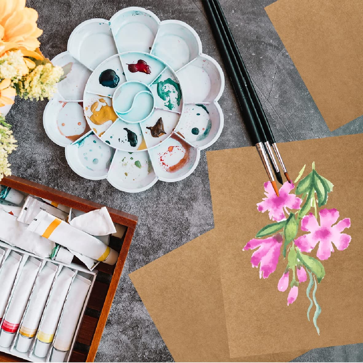 50 Packs 8.5" X 11" Cardboard Sheets, Premium Brown Kraft Corrugated Cardboard Backing and Bulk Corrugated Inserts for Shipping, Shipping, Shipping, T-Shirts, DIY Decoration and Crafts image number 1