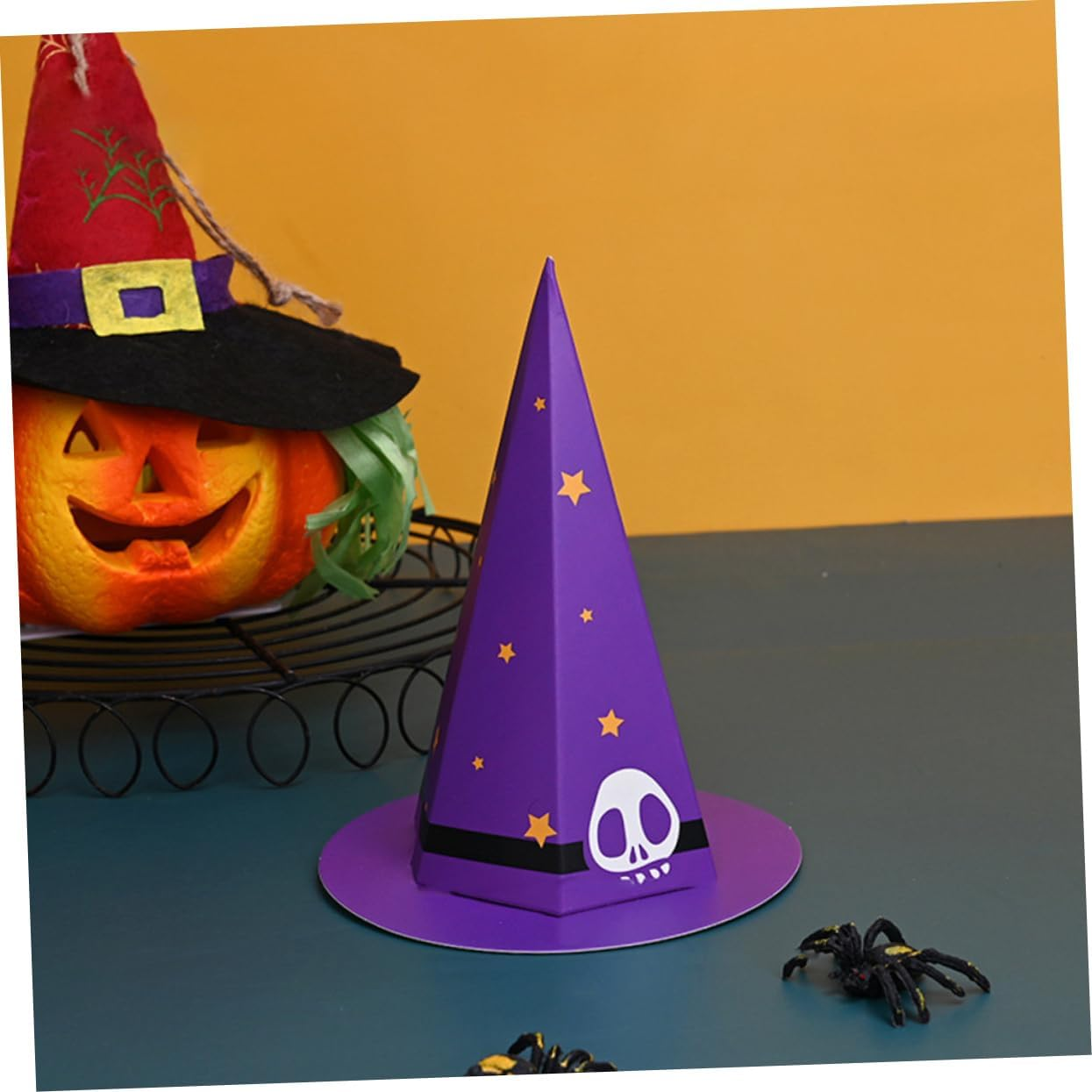 20Pcs Unique Cartoon Hat Candy Boxes for Halloween Holding Case for Party Supplies Trick-Treat Treats and Festive Celebrations image number 2