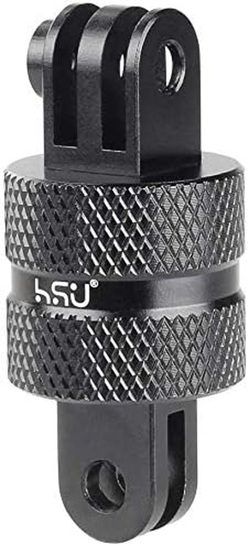 (360 Degree Rotation Camera Mount (Black)) - HSU Aluminium 360 Degree Rotation Camera Mount, Tripod Adapter Compatible with Gopro Hero, DJI, Sony, Xiaomi Yi and Other Action Cameras