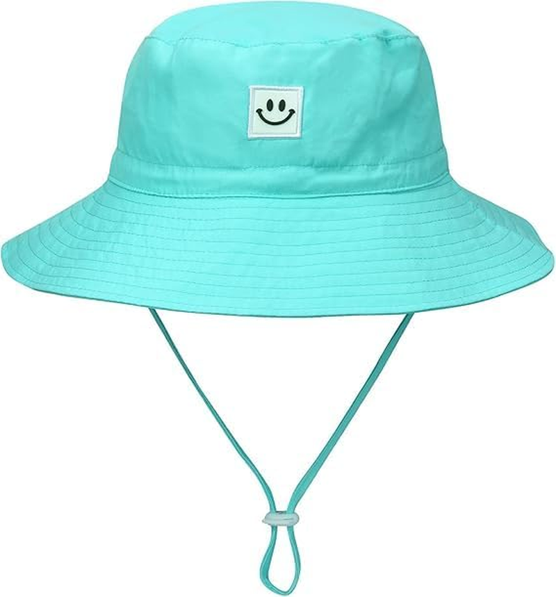 Baby Sun Hat Smile Face Toddler Boys Girls Bucket Hat 0-5 Years Kids UPF 50+ Sun Protection Summer Hats image number 1
