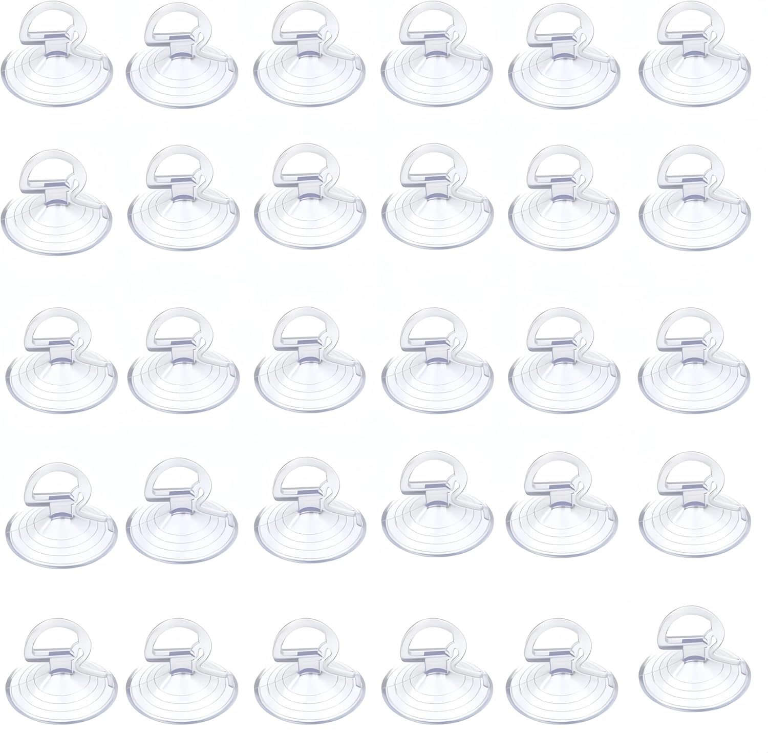 30 PCS Sun Visor Small Sucker, Wanfoou Suction Cup 36Mm, Small Clear Car Suction Cup for Glass Window, Visor, Kitchen, Car Accessories image number 1
