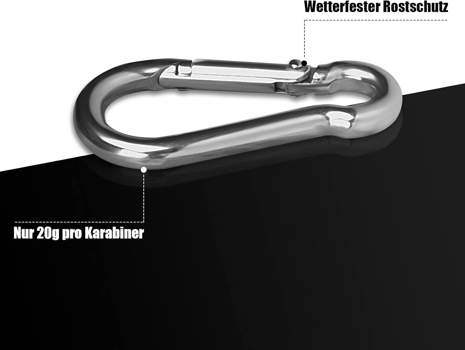 LISOPO Stainless Steel Carabiner Hook image number 3