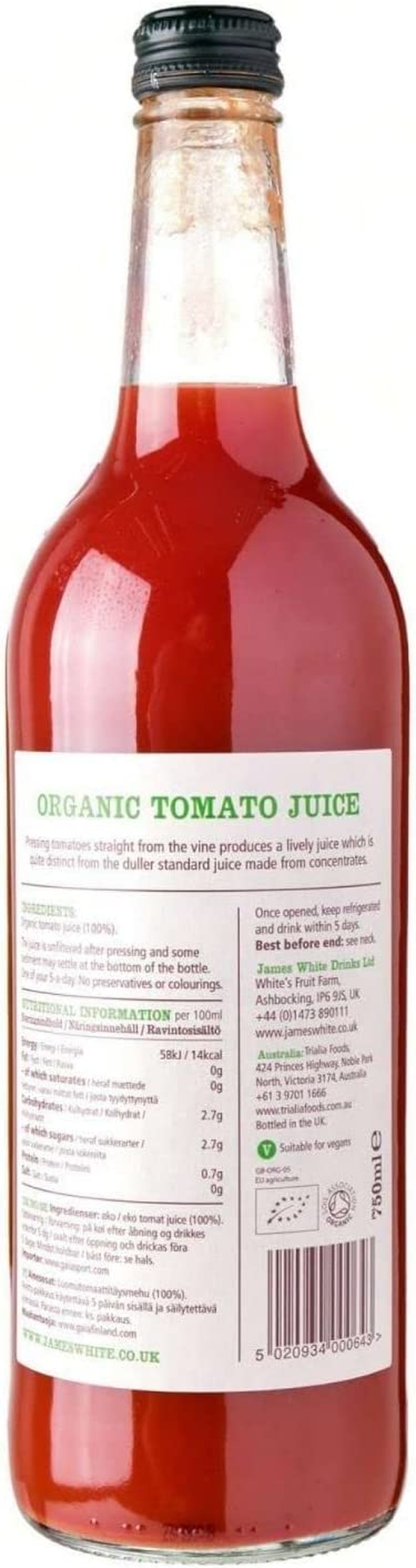 Beet It Organic Tomato Juice 750 Ml image number 5