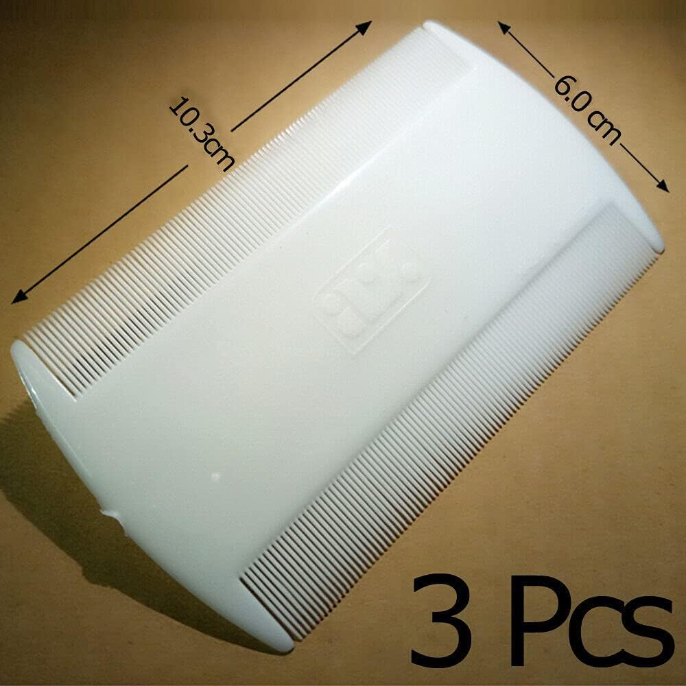 5 Pieces Plastic Comb Removal Dandruff Hair Stain Flea Lice Combs Double Sided Fine Tooth Flea Hair Combs Hair Grooming Combs