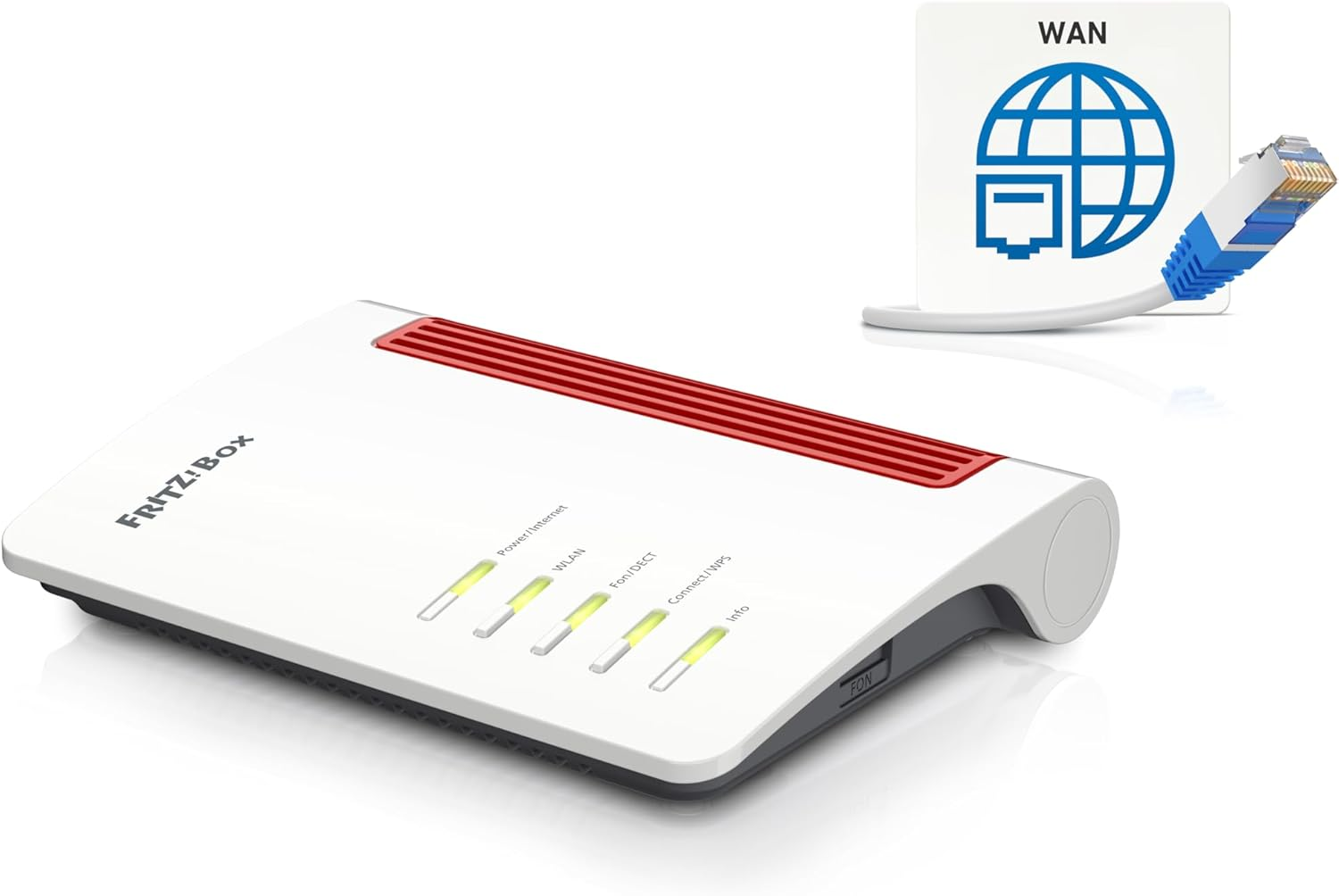 AVM FRITZ Box 4050: Wi-Fi 6 Router, AX, 2.4Ghz/5Ghz, 4X Gigabit LAN, DECT, Media Server image number 1