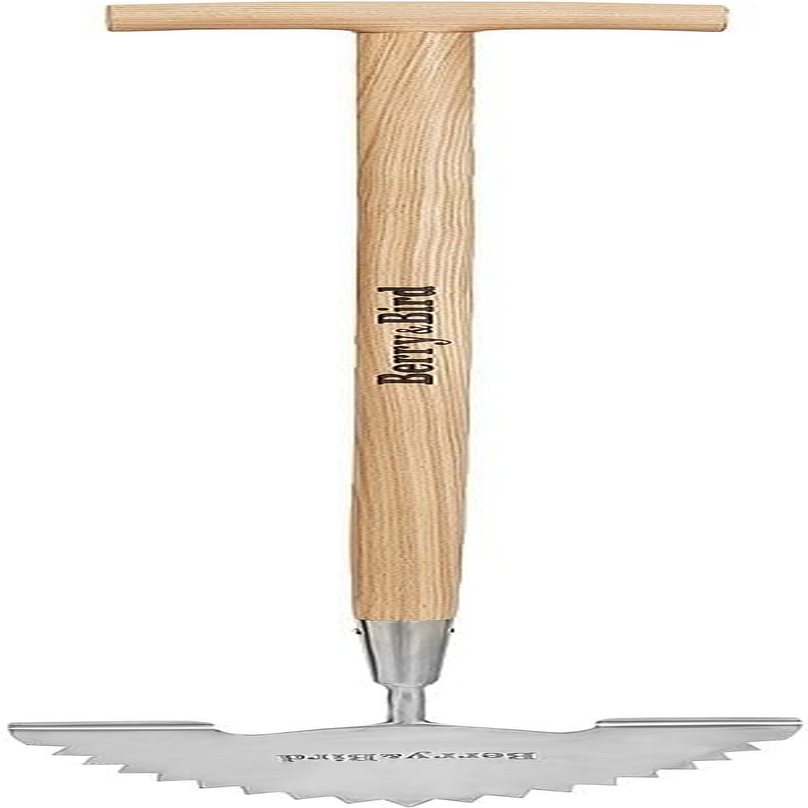 Berry&Bird Garden Loosening Shovel, Stainless Steel Hand Trowel with Wooden Handle, Multi-Purpose Gardening Shovel for Transplanting Digging Planting Cultivation