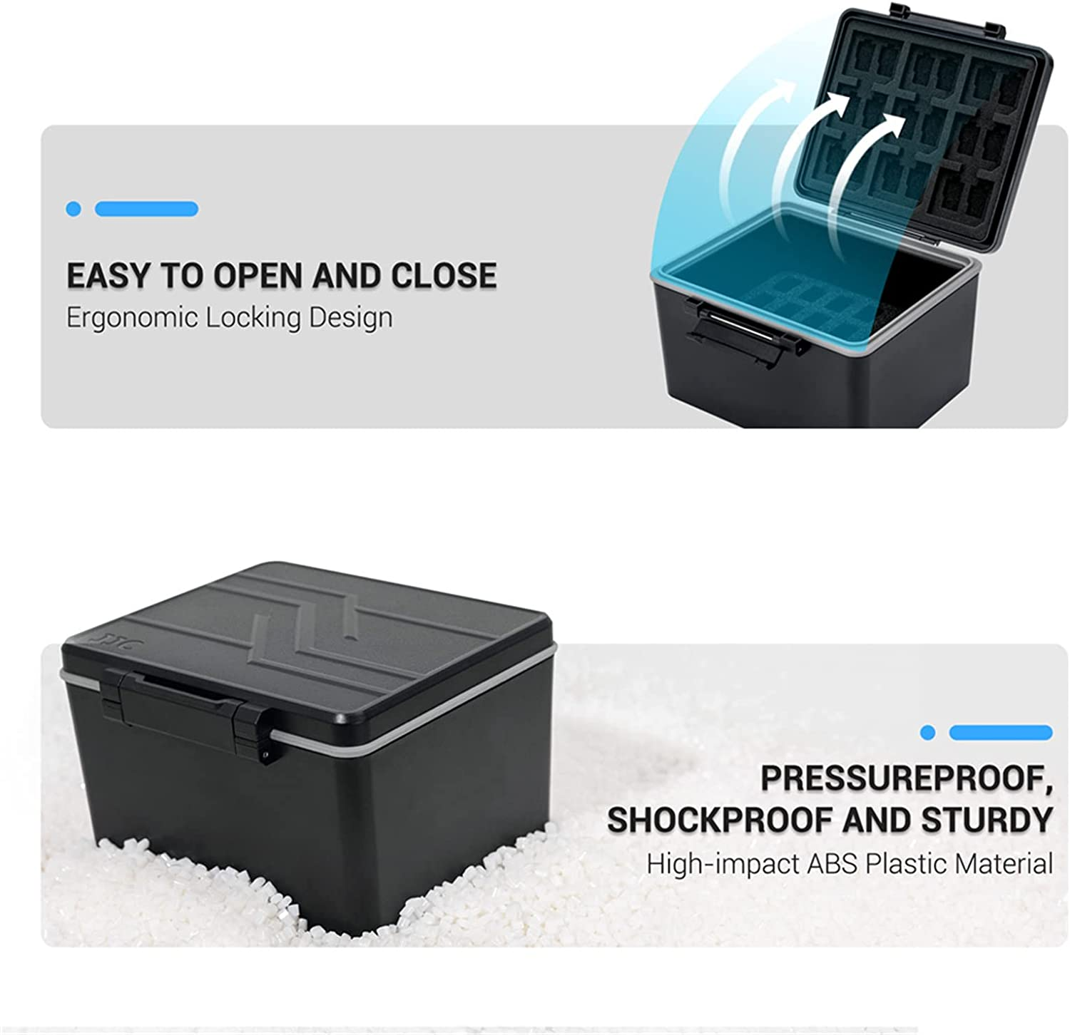 JJC USB Flash Drive Memroy Stick U Disk Case Holder Bag Storage Protective, Thumb Drive Organizer for 26 USB A/USB C Jump Drive, 9 SD SDXC SDHC & 18 Micro SD TF Card Case Holder image number 3