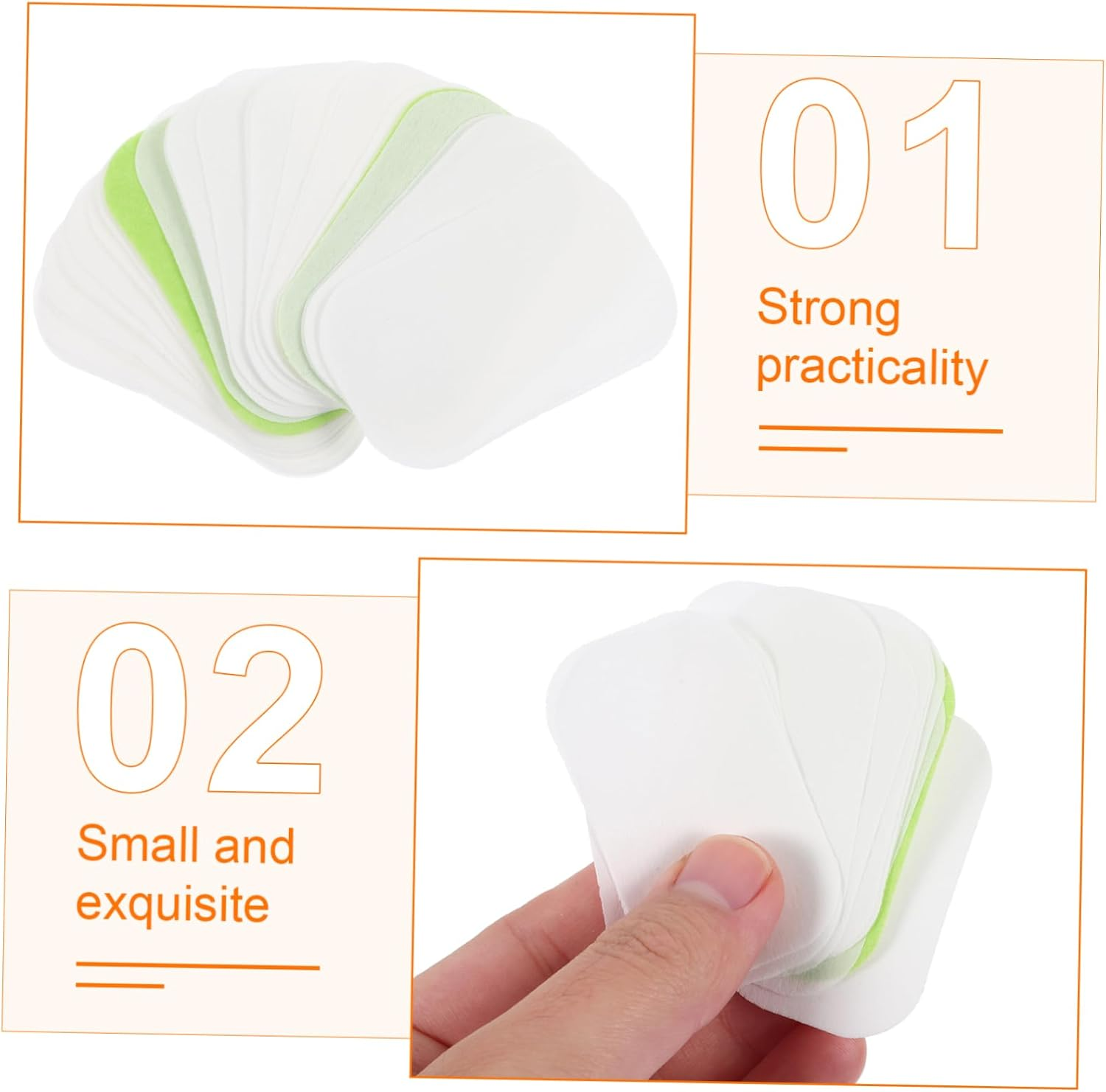 BESPORTBLE 50Pcs Soap Sheets for Travel Portable Soap Supplement Pack for Hand Washing the Go Lightweight Slices Replacement
