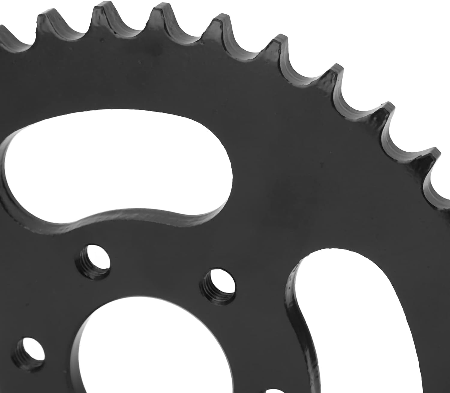 428 40T Rear Chain Sprocket Cog, Stainless Steel Bike Sprocket 6 Holes, Black Rear Chain Sprocket for 4 Wheel ATV Quad Bike Go Karts Mini Bike image number 3