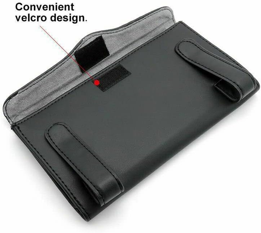 AIMALL Car Tissue Box Cover for Sun Visor &ndash; PU Leather Napkin Case Holder, Universal 9 X 5.1 Inches Organizer, Carbon Fiber Design, Ideal for Car Interior Decoration and Storage image number 3