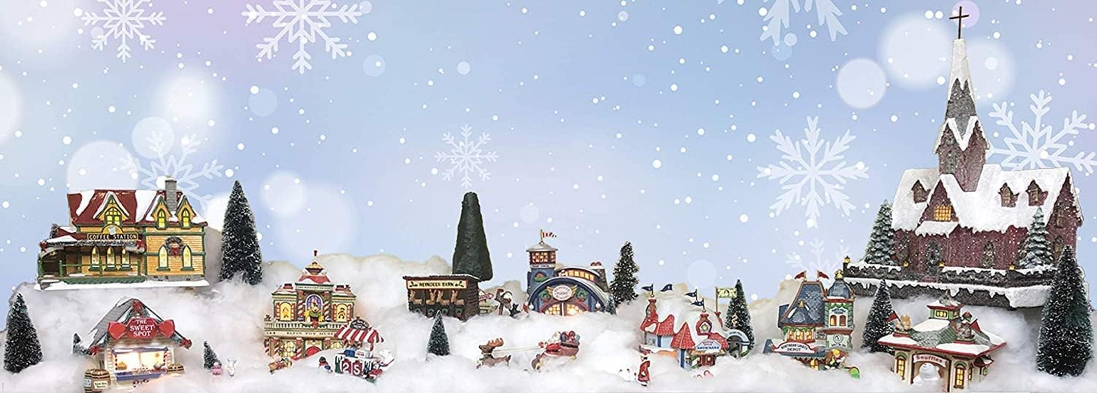 Christmas Fake Snow Decor - Cotton like Fluffy Indoor Snow - Artificial Snow for Mantle Village or Nativity Set, Flame Resistant Blankets for Christmas Decoration (30 OZ)