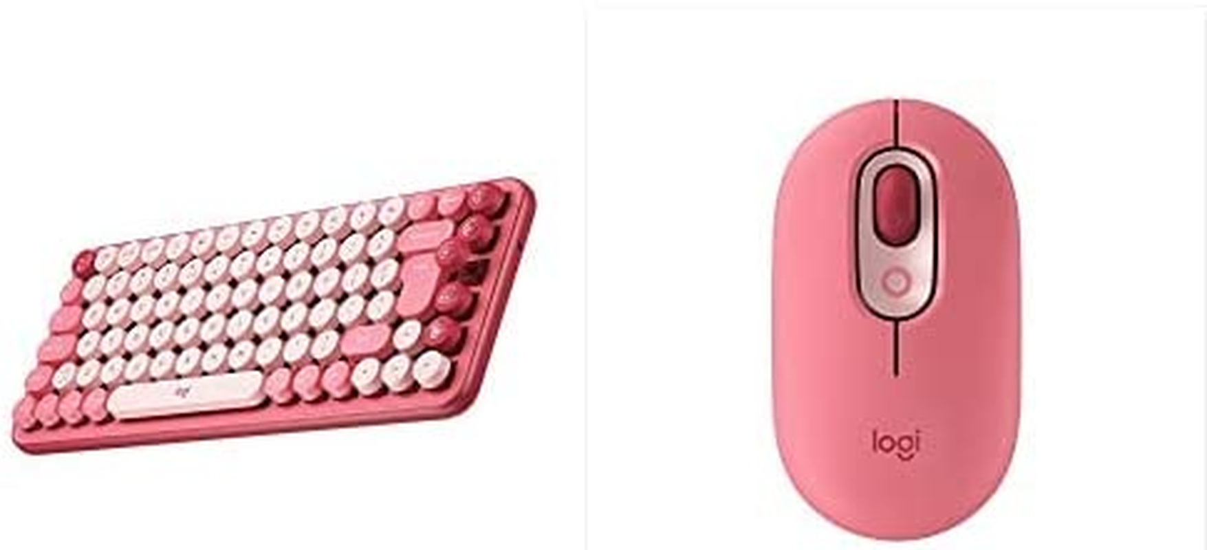 POP Keys & Wireless Mouse - Heartbreaker Rose with Customisable Emoji image number 3