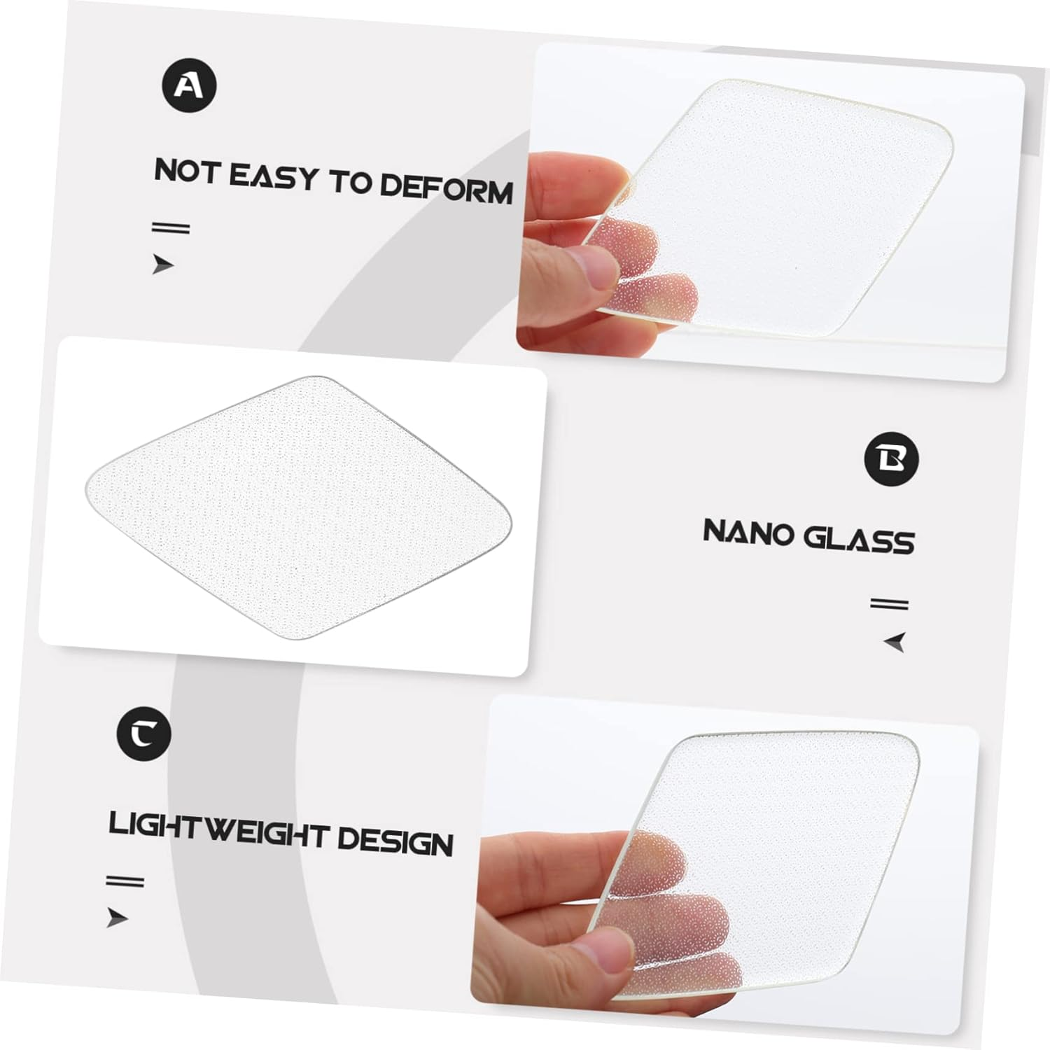 Foot Care Tool Glass Foot File Ergonomic Design Easy to Hold for Callus Dead Skin Removal image number 6