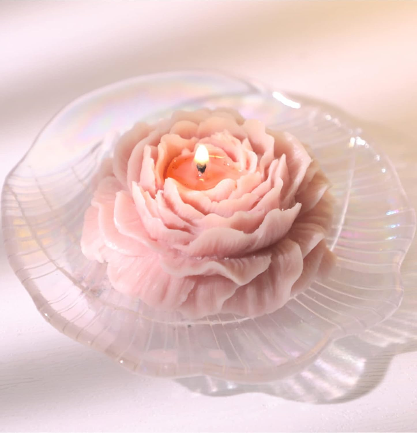 Flower Silicone Mold, Candle Molds, 3D Peony Candle Mould Soap Muffin Chocolate Wax Ice Epoxy Resin Mold DIY Mould for Craft Handmade Gift image number 5