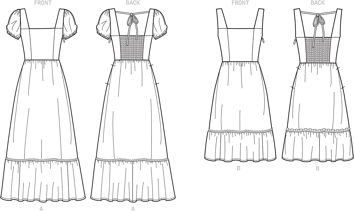 Newlook UN6692A Misses' Sewing Pattern Dresses, Size 6-8-10-12-14-16-18 image number 2