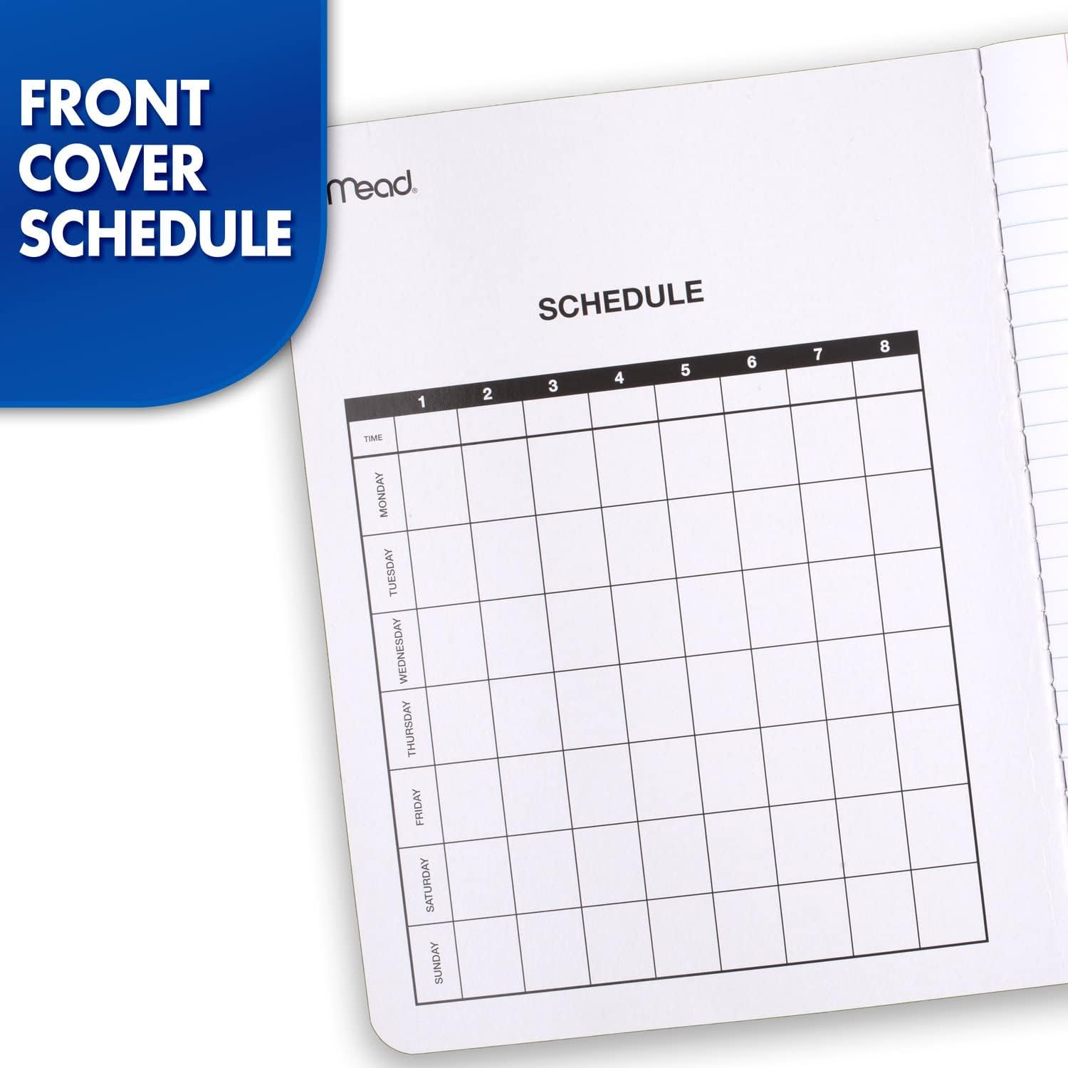 Mead Composition Notebooks, 12 Pack, College Ruled Paper, 9-3/4" X 7-1/2", 100 Sheets per Comp Book, Black Marble (72938) image number 4