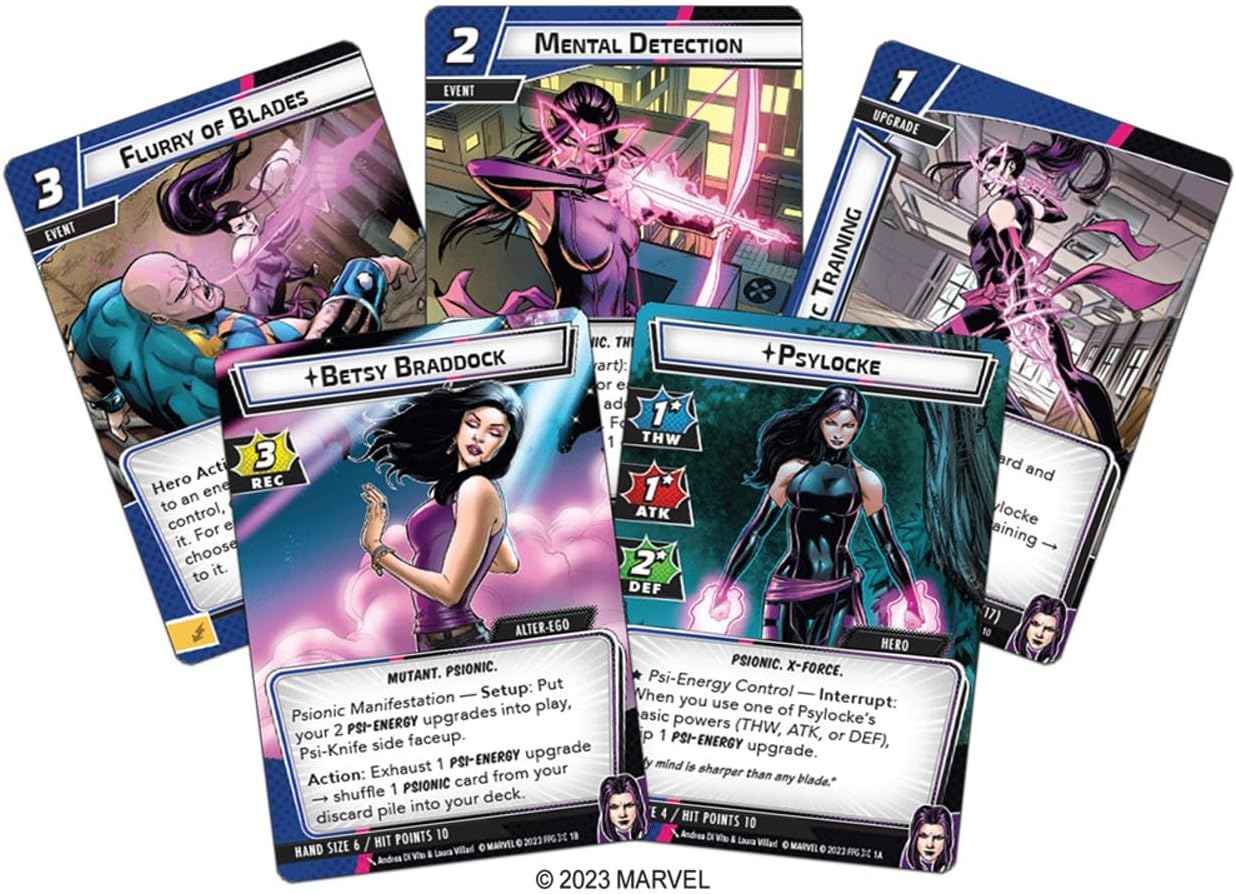 Fantasy Flight Games North America Marvel Champions LCG Psylocke the Card Game image number 1