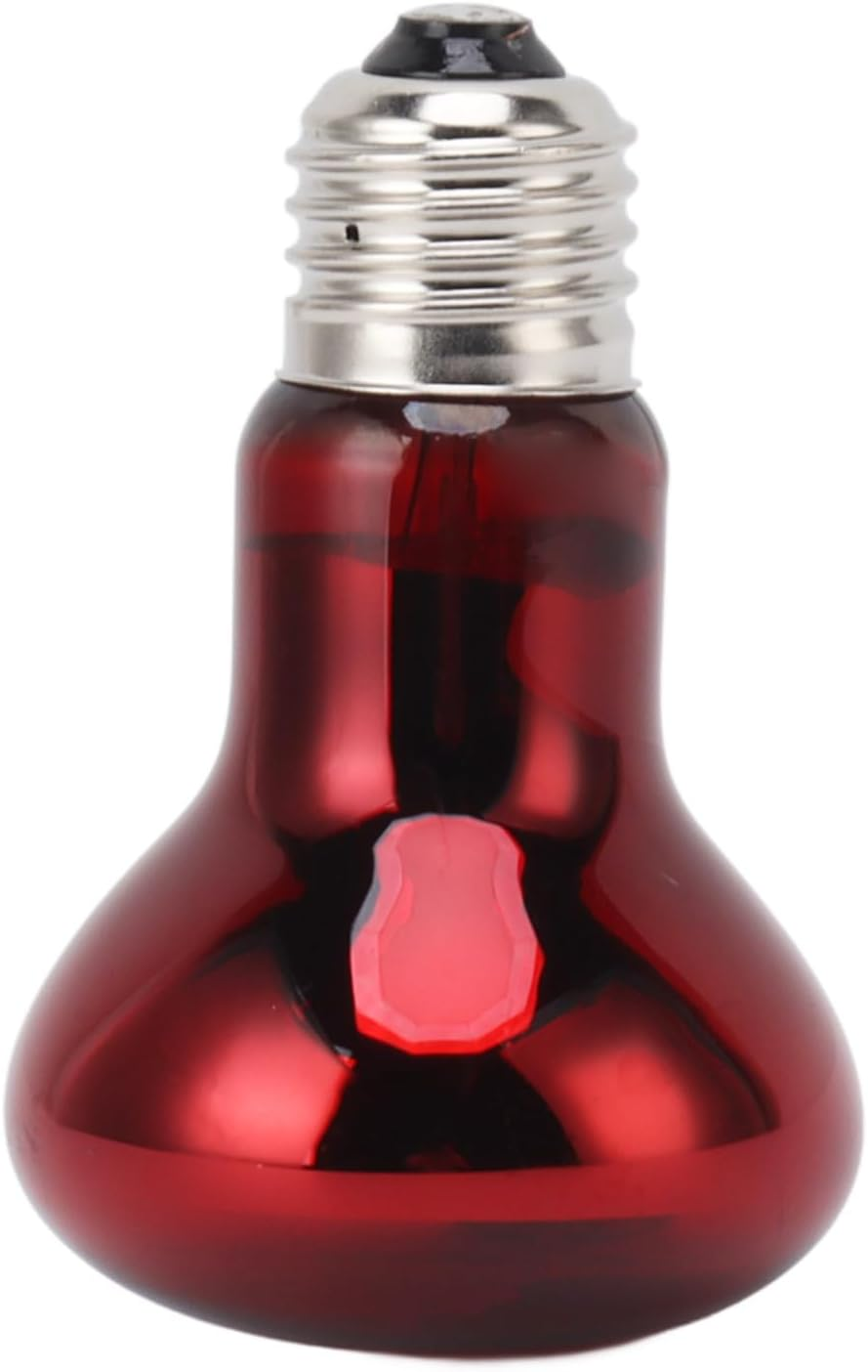 Reptile Heat Lamp Bulb UVA Heating Day Night Light Bearded Dragon Lizard Red (50W) image number 1