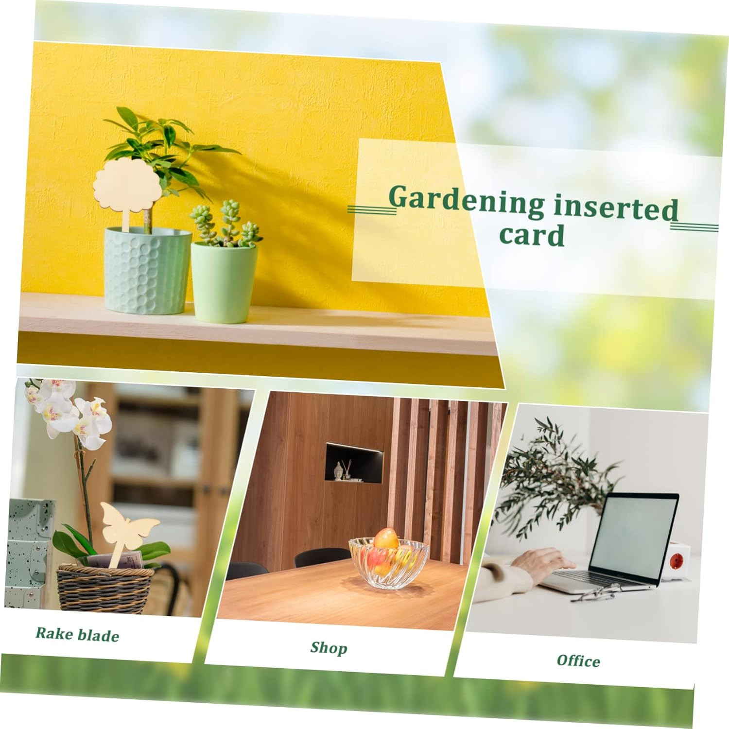 Kisangel 60Pcs Wooden Plant Labels for Flower Identification Reusable Gardening Markers for Potted Plants Garden Stake Tags for Planting image number 3