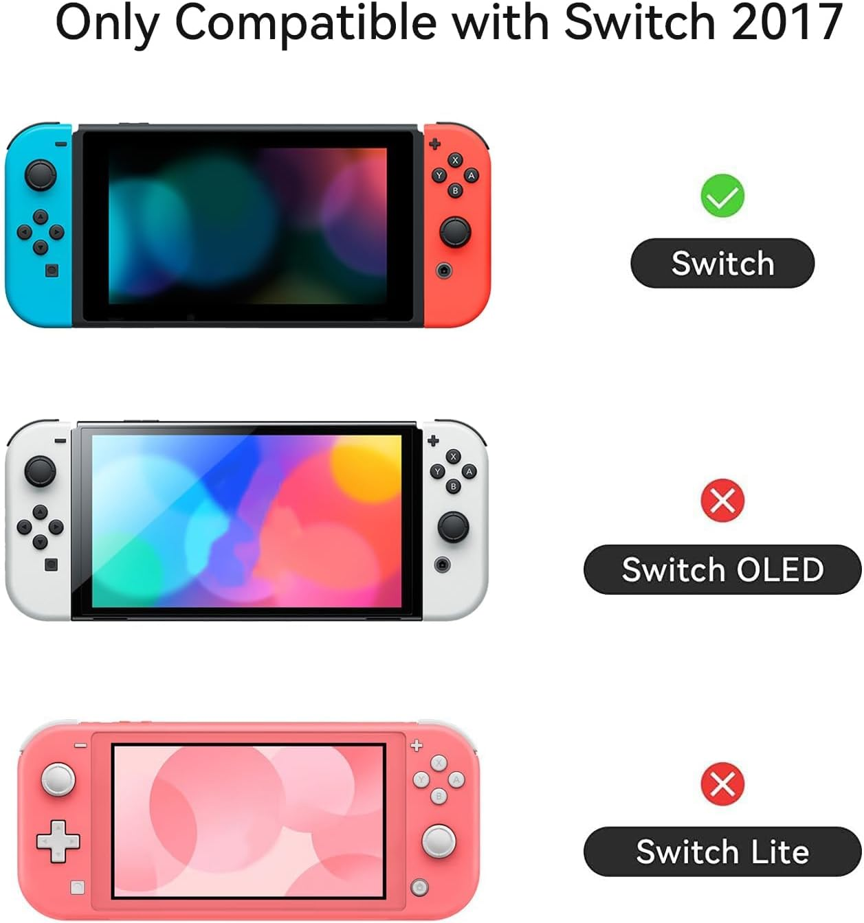 Geekshare Protective Case for Switch, Soft TPU Slim Case Cover Compatible with Switch Console and Game Console (Grape Bunny) image number 4